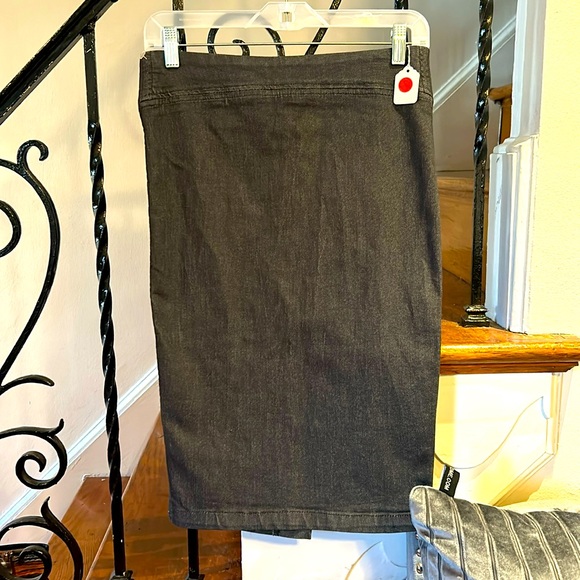 Black Denim Skirt - Picture 1 of 2